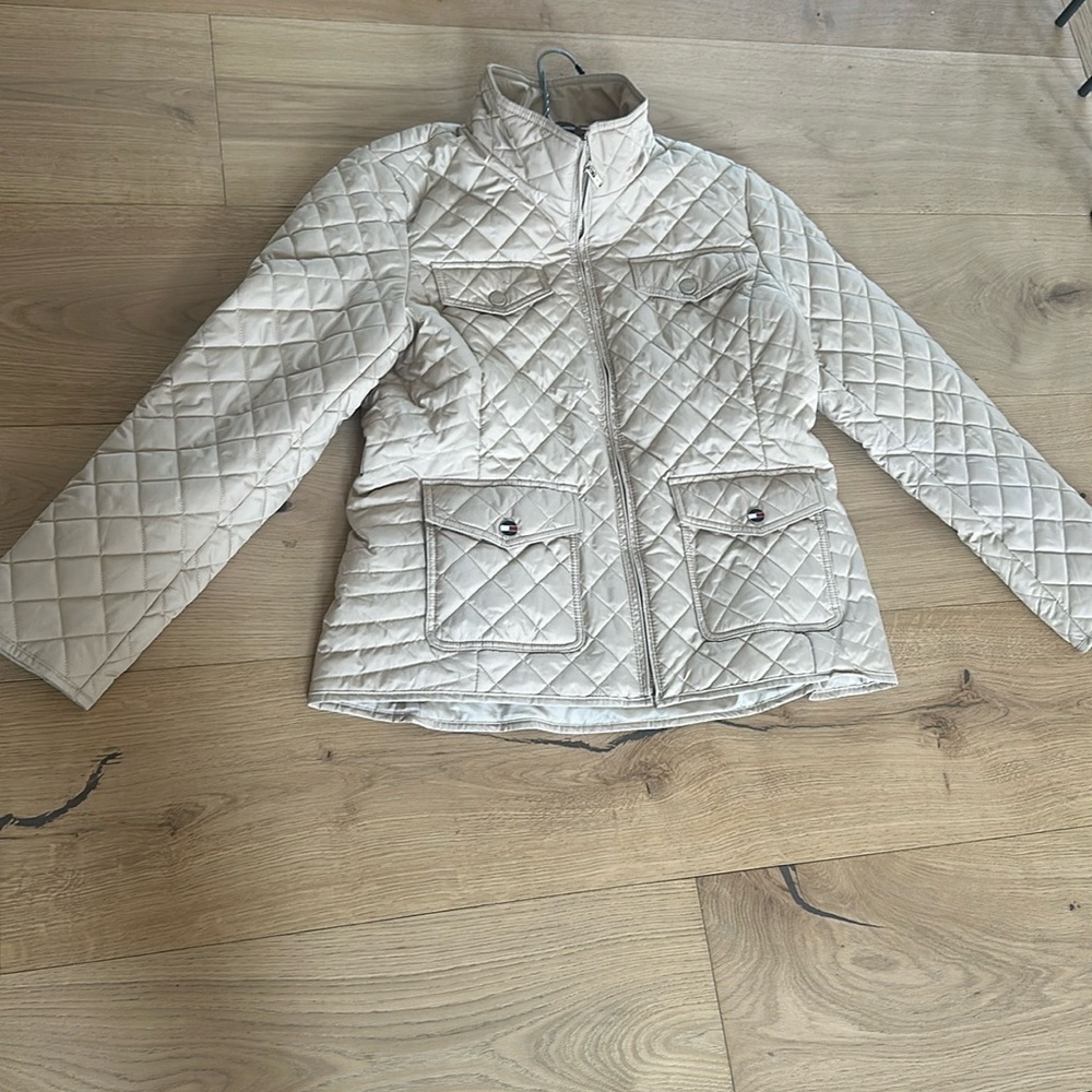 Tommy Hilfiger Cream Quilted Jacket